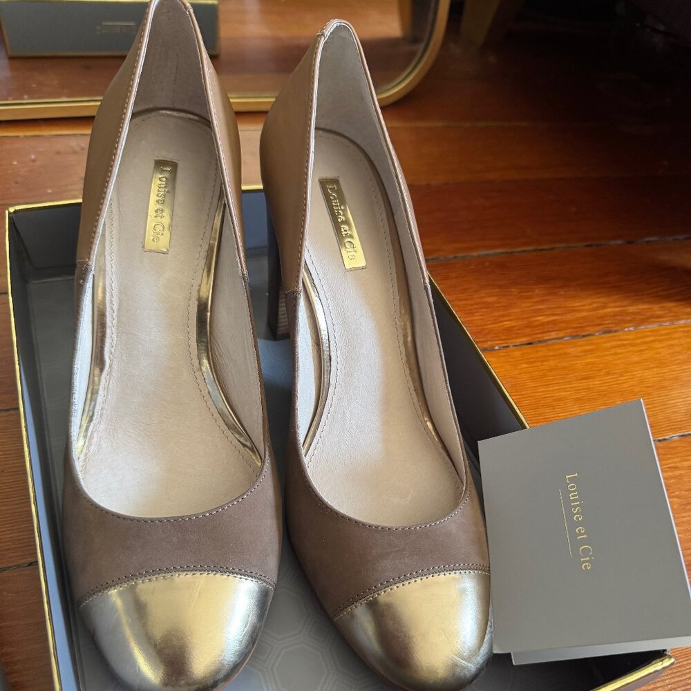 Louise et Cie, size 10M, tan/gold/NEW